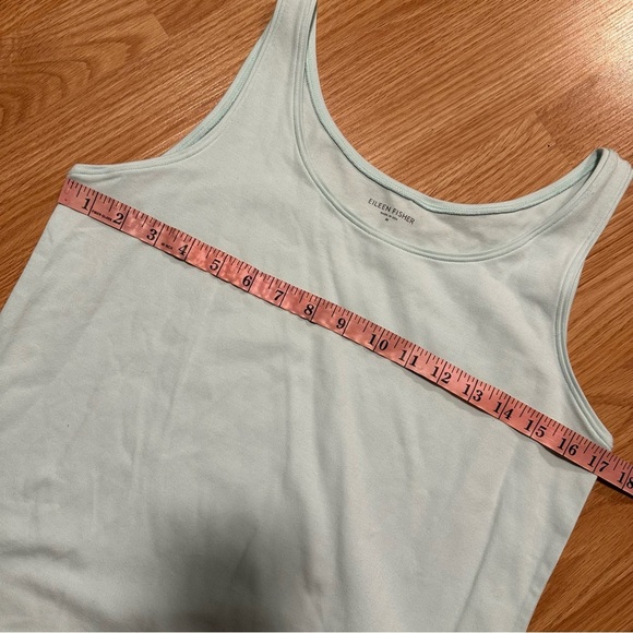 Eileen fisher pastel blue sleeveless tank top organic cotton size medium - Picture 4 of 6